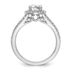 Diamond Halo Semi-Mount Engagement Rings