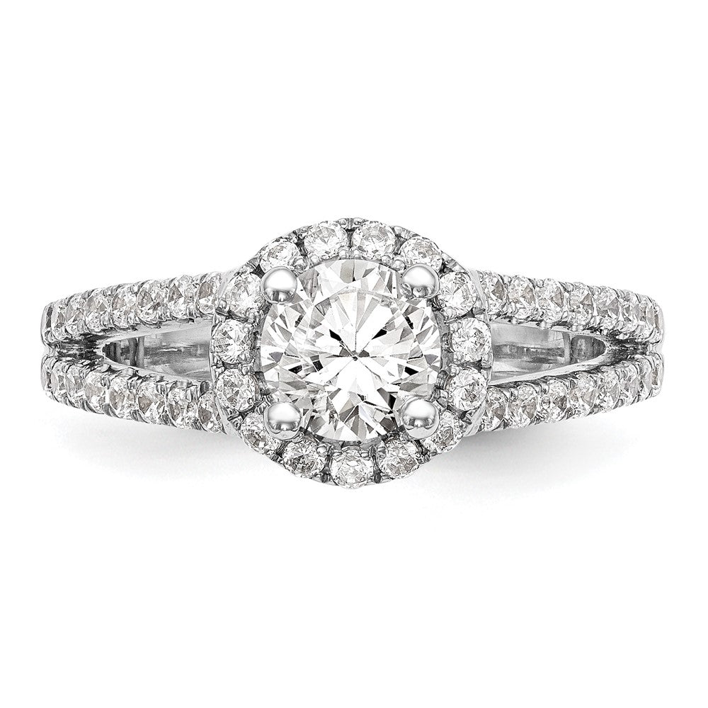 Diamond Halo Semi-Mount Engagement Rings