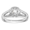 Diamond Halo Semi-Mount Engagement Rings