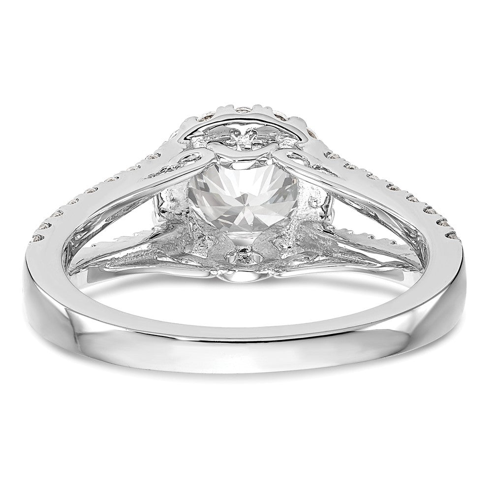 Diamond Halo Semi-Mount Engagement Rings