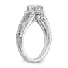 Diamond Halo Semi-Mount Engagement Rings