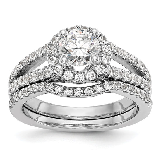 Diamond Halo Semi-Mount Engagement Rings