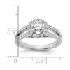 Diamond Halo Semi-Mount Engagement Rings