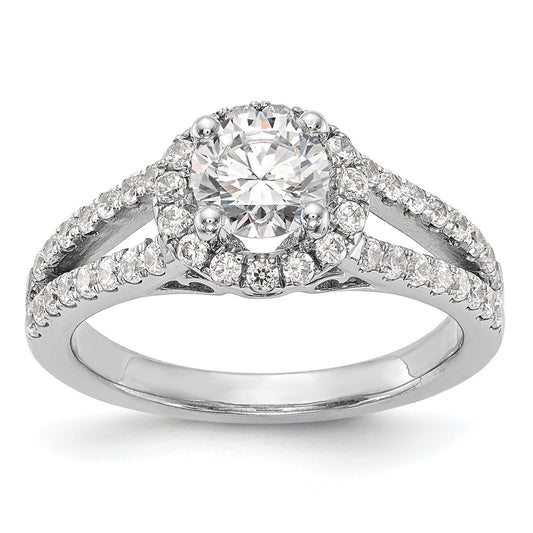 Diamond Halo Semi-Mount Engagement Rings