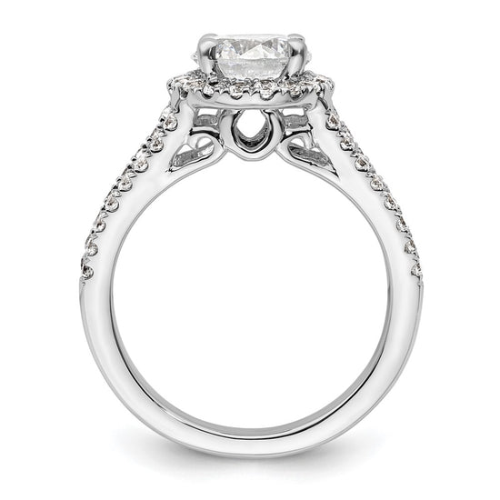 Diamond Halo Semi-Mount Engagement Rings