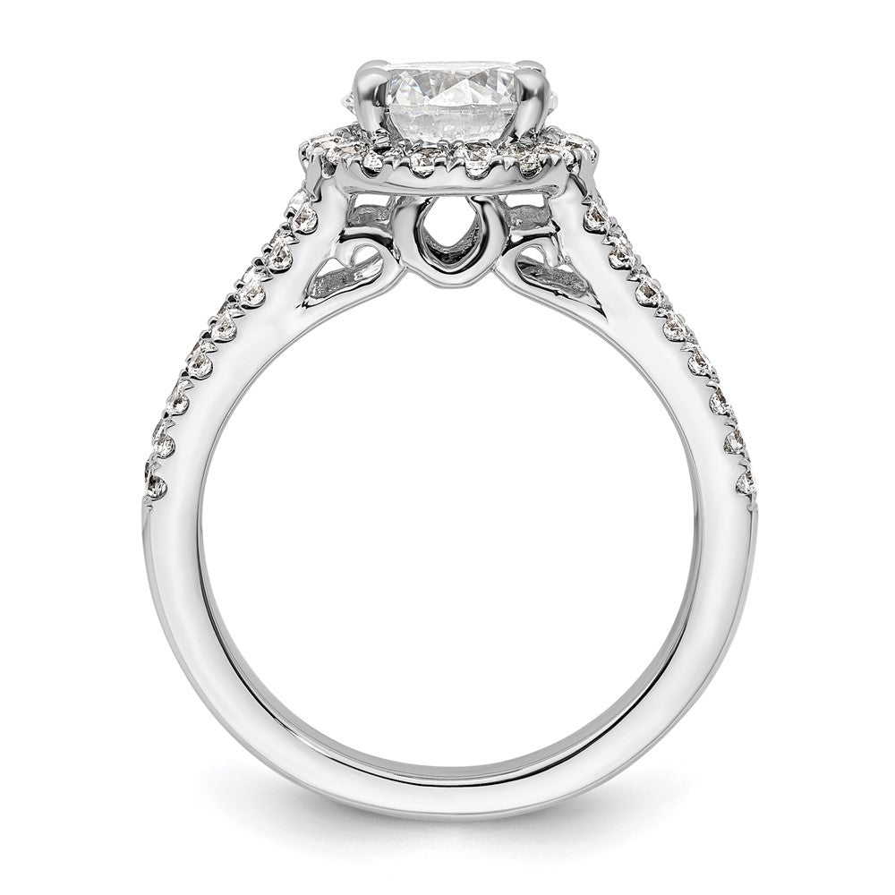 Diamond Halo Semi-Mount Engagement Rings