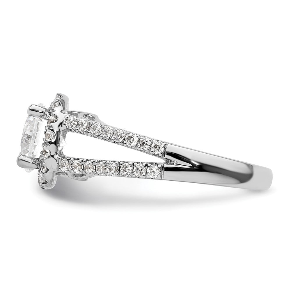 Diamond Halo Semi-Mount Engagement Rings