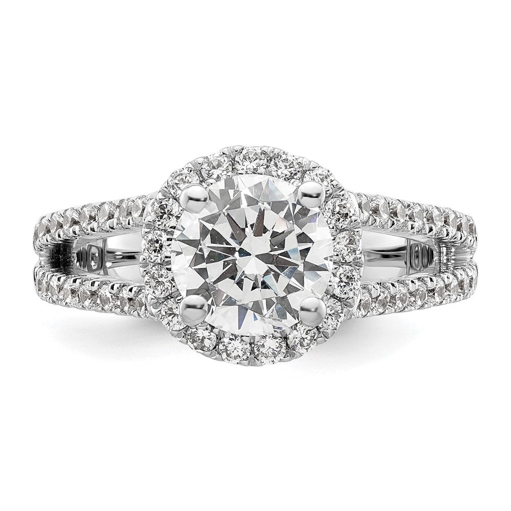 Diamond Halo Semi-Mount Engagement Rings
