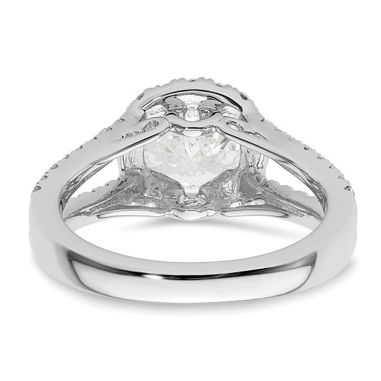 Diamond Halo Semi-Mount Engagement Rings