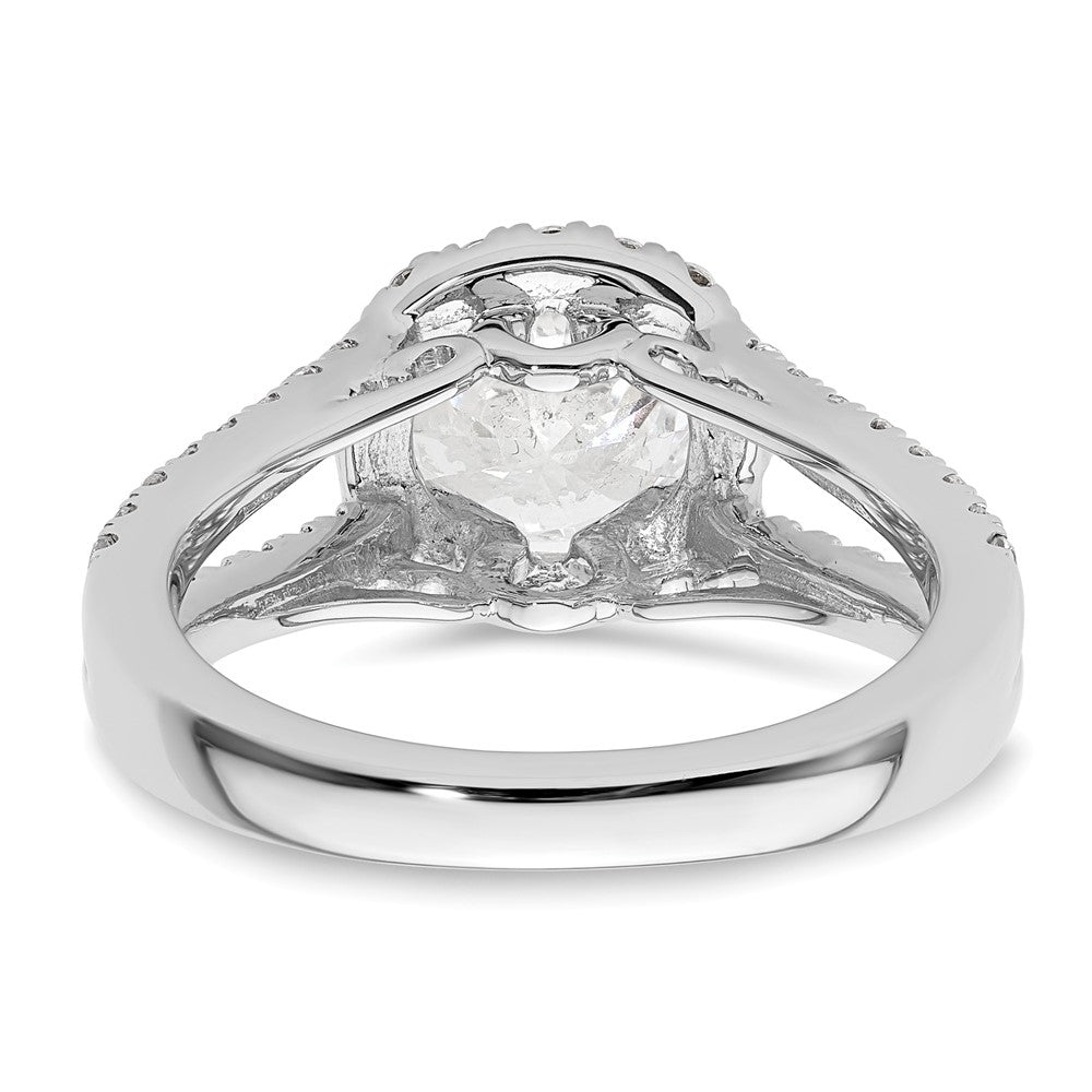 Diamond Halo Semi-Mount Engagement Rings