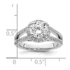 Diamond Halo Semi-Mount Engagement Rings