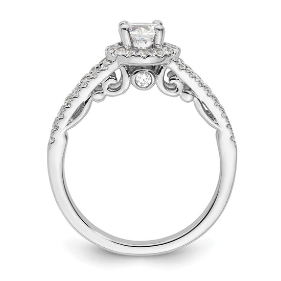 Diamond Halo Semi-Mount & Complete Engagement Rings