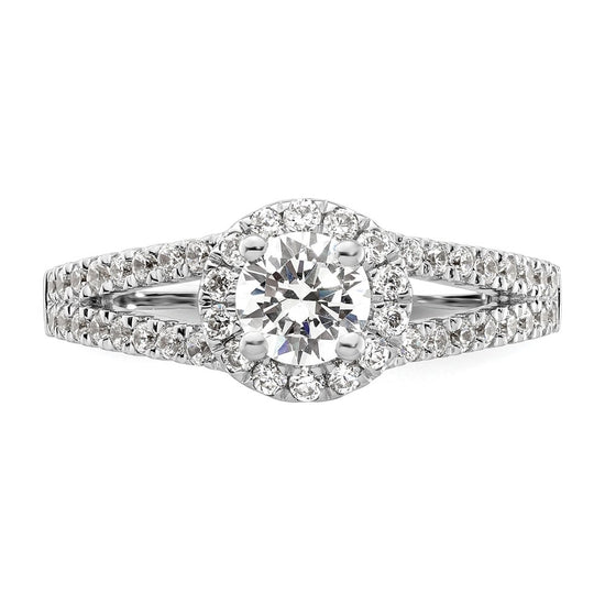 Diamond Halo Semi-Mount & Complete Engagement Rings