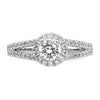 Diamond Halo Semi-Mount & Complete Engagement Rings