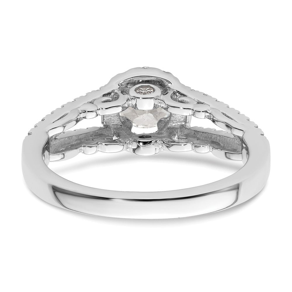 Diamond Halo Semi-Mount & Complete Engagement Rings