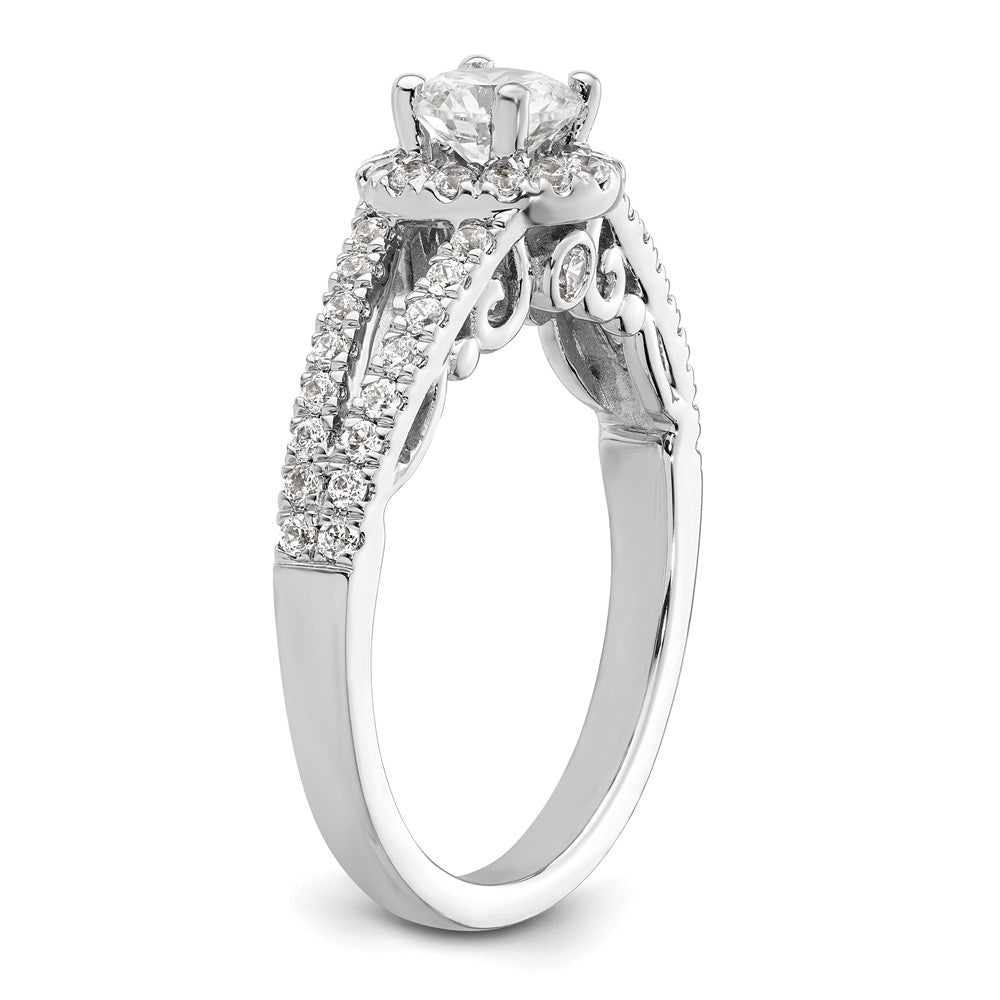 Diamond Halo Semi-Mount & Complete Engagement Rings