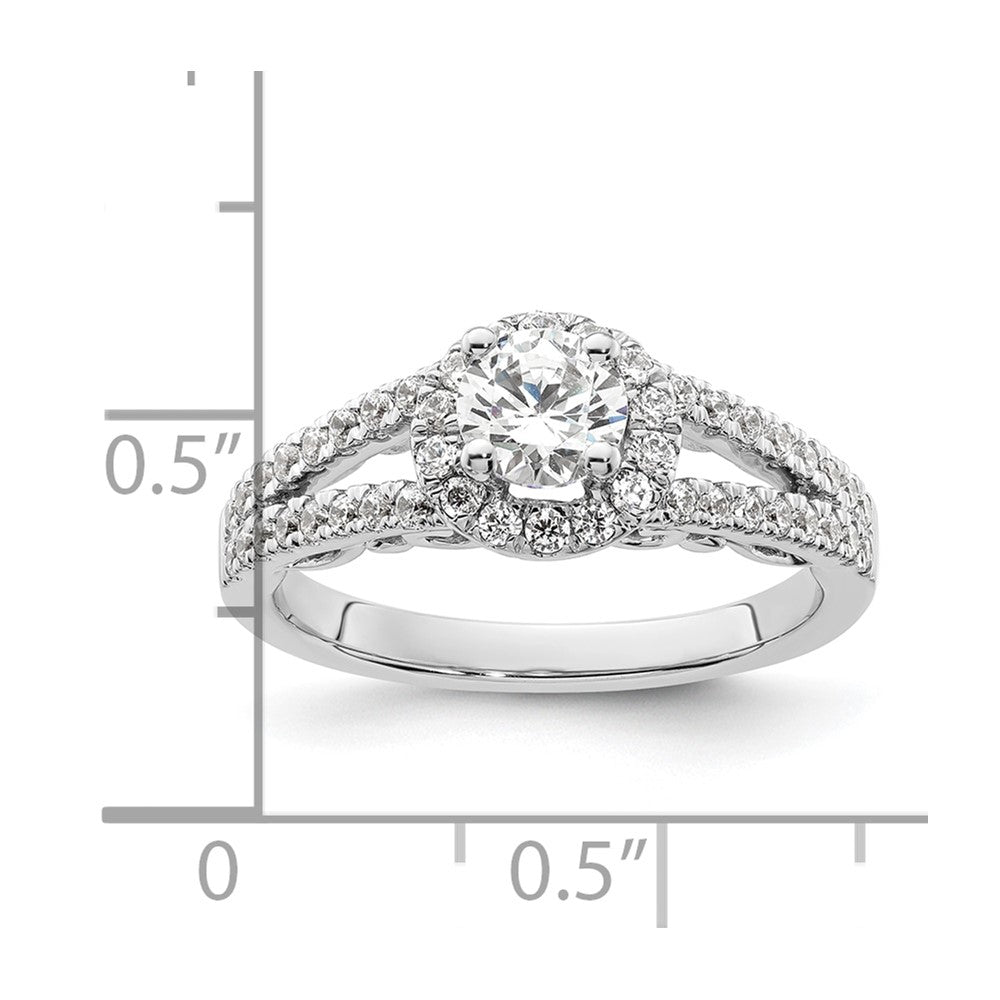 Diamond Halo Semi-Mount & Complete Engagement Rings