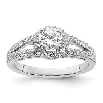 Diamond Halo Semi-Mount & Complete Engagement Rings