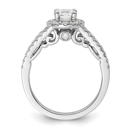 Diamond Halo Semi-Mount & Complete Engagement Rings