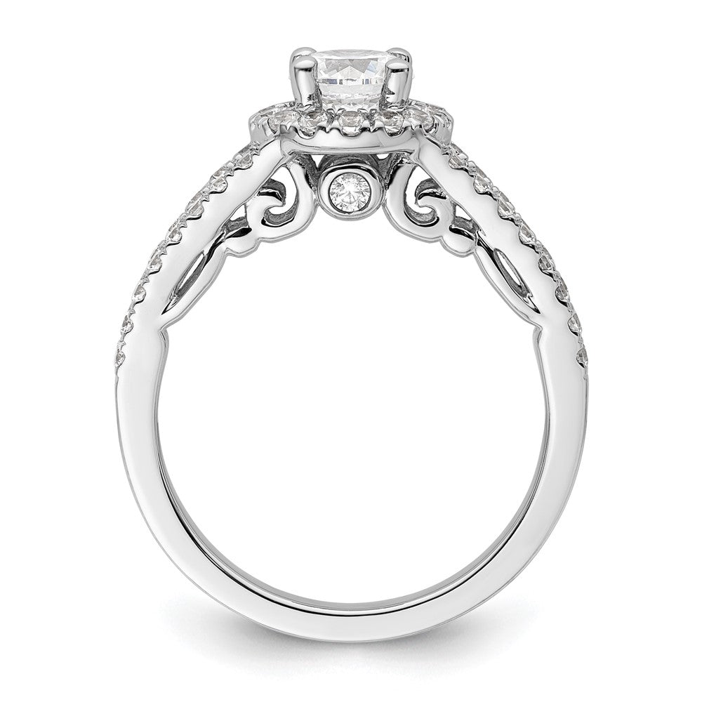 Diamond Halo Semi-Mount & Complete Engagement Rings
