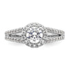 Diamond Halo Semi-Mount & Complete Engagement Rings