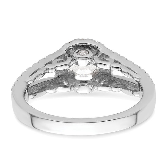 Diamond Halo Semi-Mount & Complete Engagement Rings