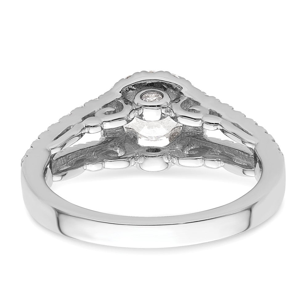 Diamond Halo Semi-Mount & Complete Engagement Rings