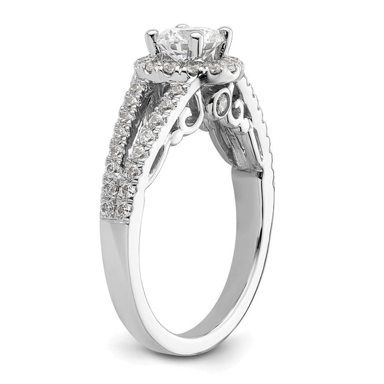 Diamond Halo Semi-Mount & Complete Engagement Rings