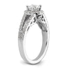 Diamond Halo Semi-Mount & Complete Engagement Rings