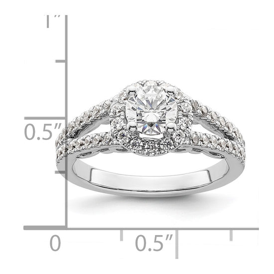 Diamond Halo Semi-Mount & Complete Engagement Rings