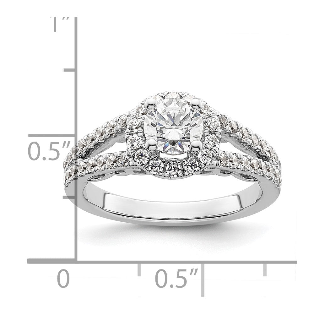 Diamond Halo Semi-Mount & Complete Engagement Rings