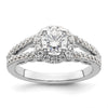 Diamond Halo Semi-Mount & Complete Engagement Rings