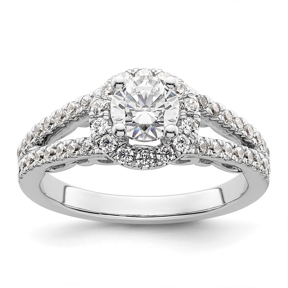 Diamond Halo Semi-Mount & Complete Engagement Rings