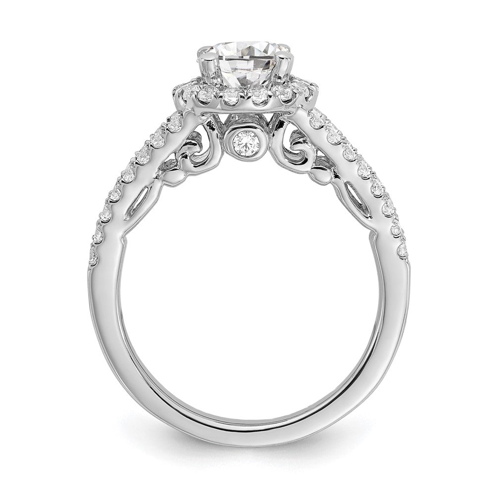 Diamond Halo Semi-Mount & Complete Engagement Rings