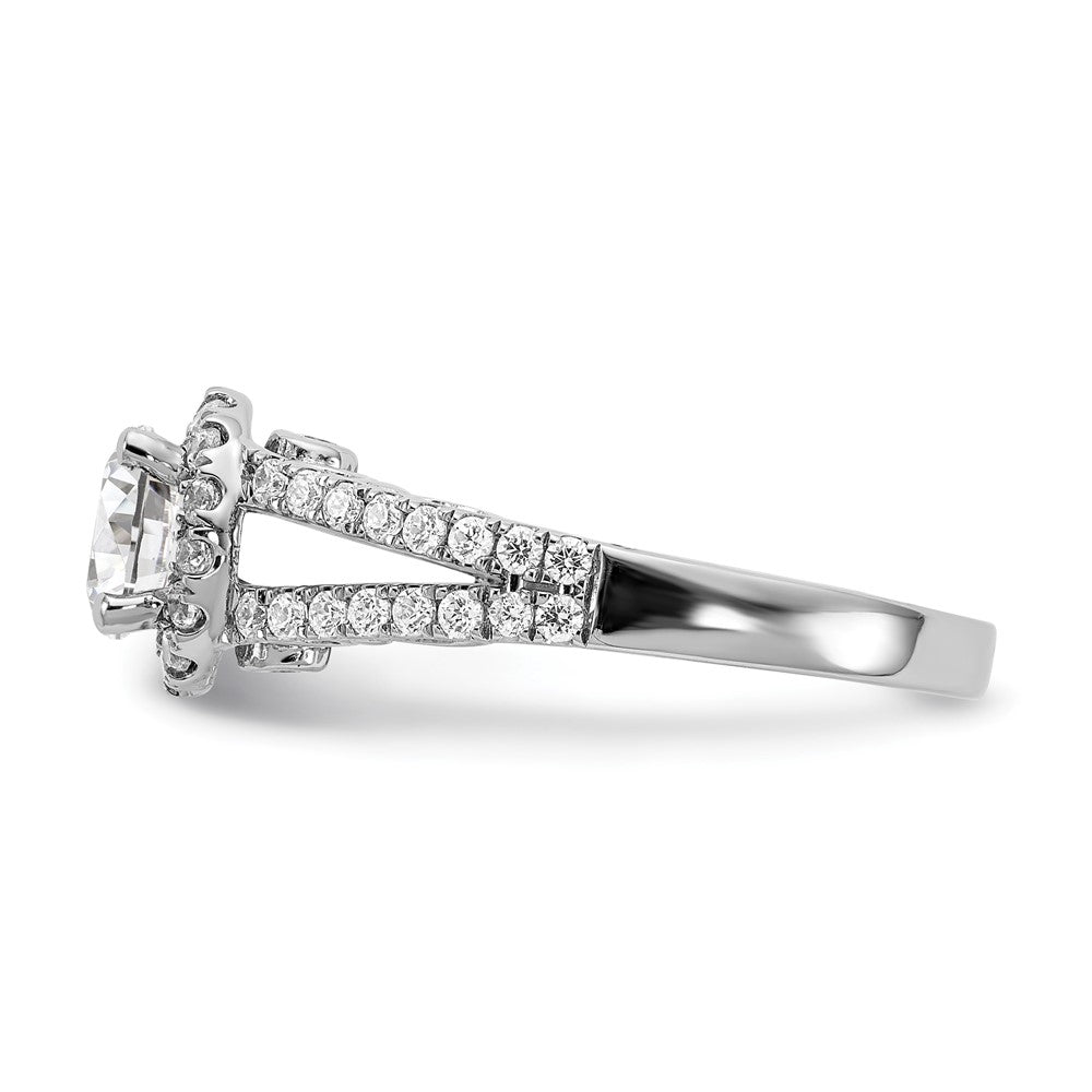 Diamond Halo Semi-Mount & Complete Engagement Rings