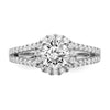 Diamond Halo Semi-Mount & Complete Engagement Rings