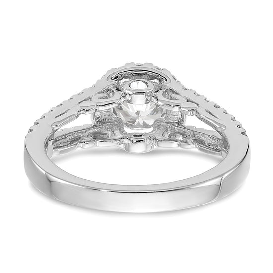 Diamond Halo Semi-Mount & Complete Engagement Rings