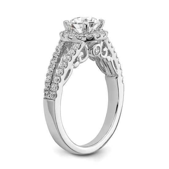 Diamond Halo Semi-Mount & Complete Engagement Rings