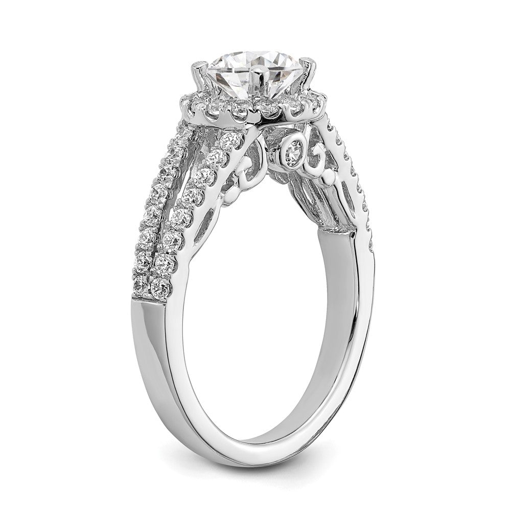 Diamond Halo Semi-Mount & Complete Engagement Rings