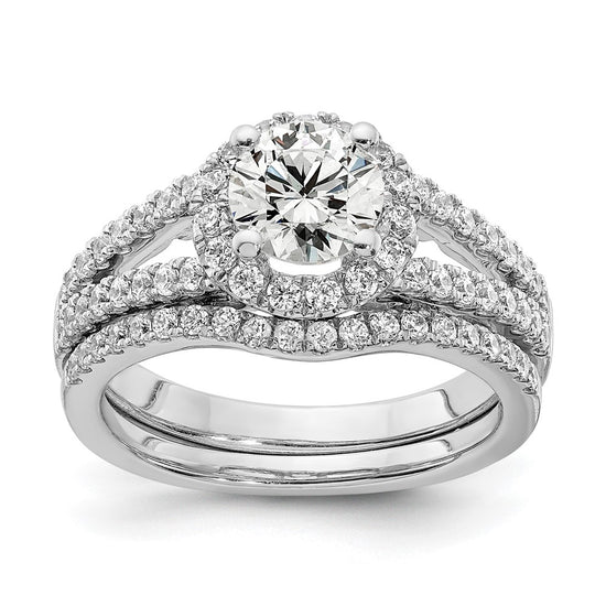 Diamond Halo Semi-Mount & Complete Engagement Rings