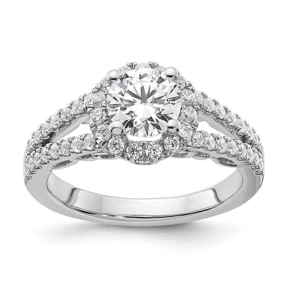 Diamond Halo Semi-Mount & Complete Engagement Rings