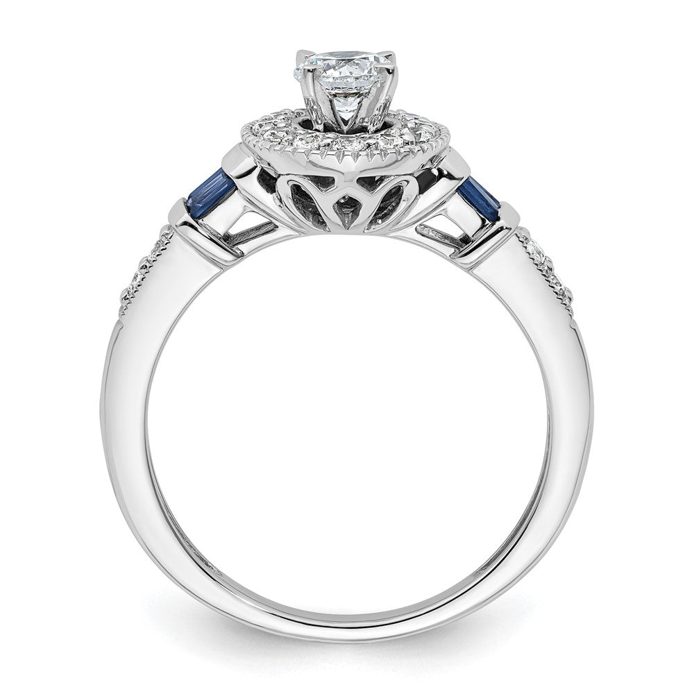Diamond Halo Semi-Mount & Complete Engagement Rings