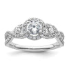 Diamond Halo Semi-Mount Engagement Rings