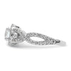 Diamond Halo Semi-Mount Engagement Rings