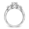 Diamond Halo Semi-Mount Engagement Rings