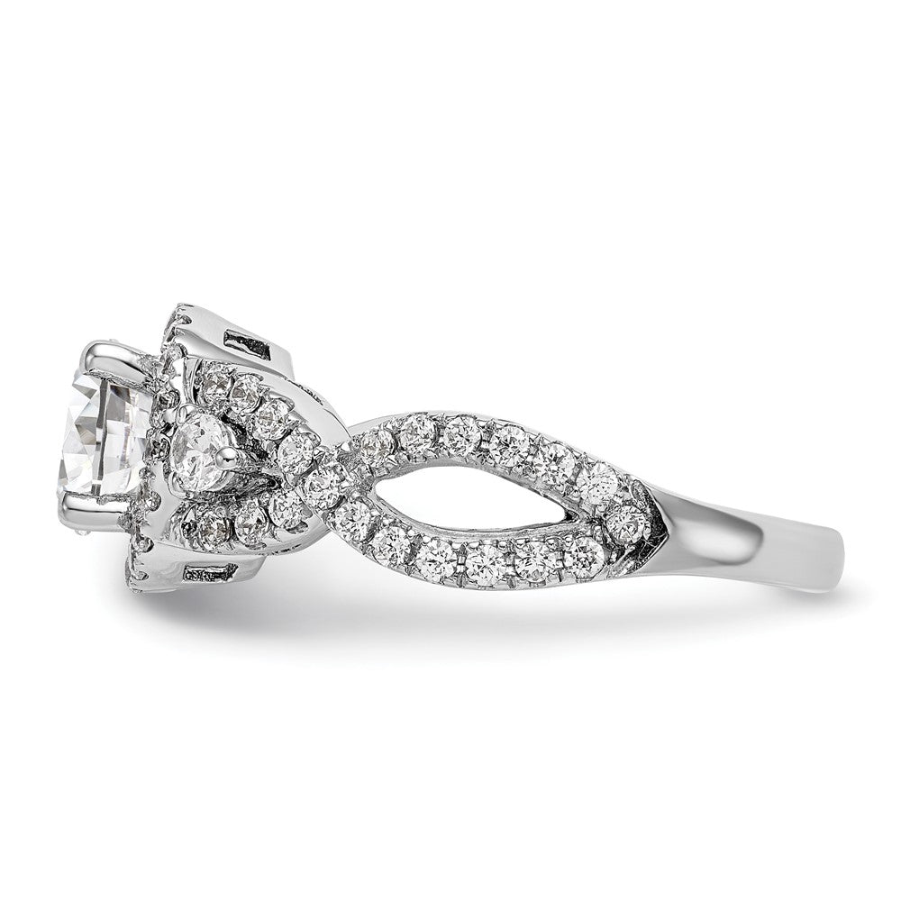 Diamond Halo Semi-Mount Engagement Rings