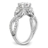 Diamond Halo Semi-Mount Engagement Rings