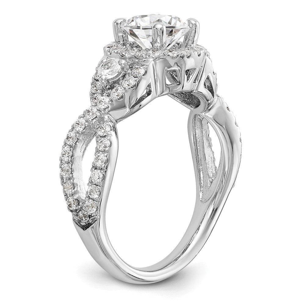 Diamond Halo Semi-Mount Engagement Rings