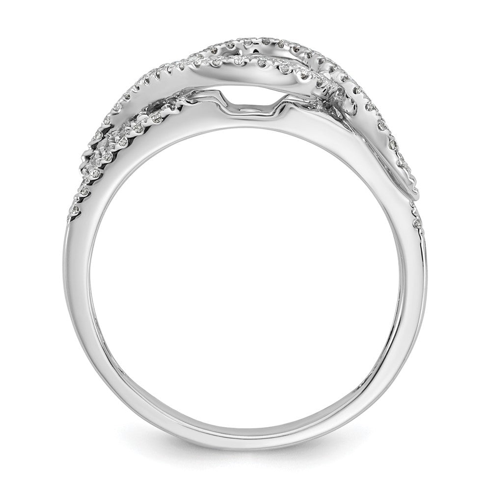 14K White Gold Halo Plus Peg Set 1/3 carat Diamond Semi-Mount Engagement Ring