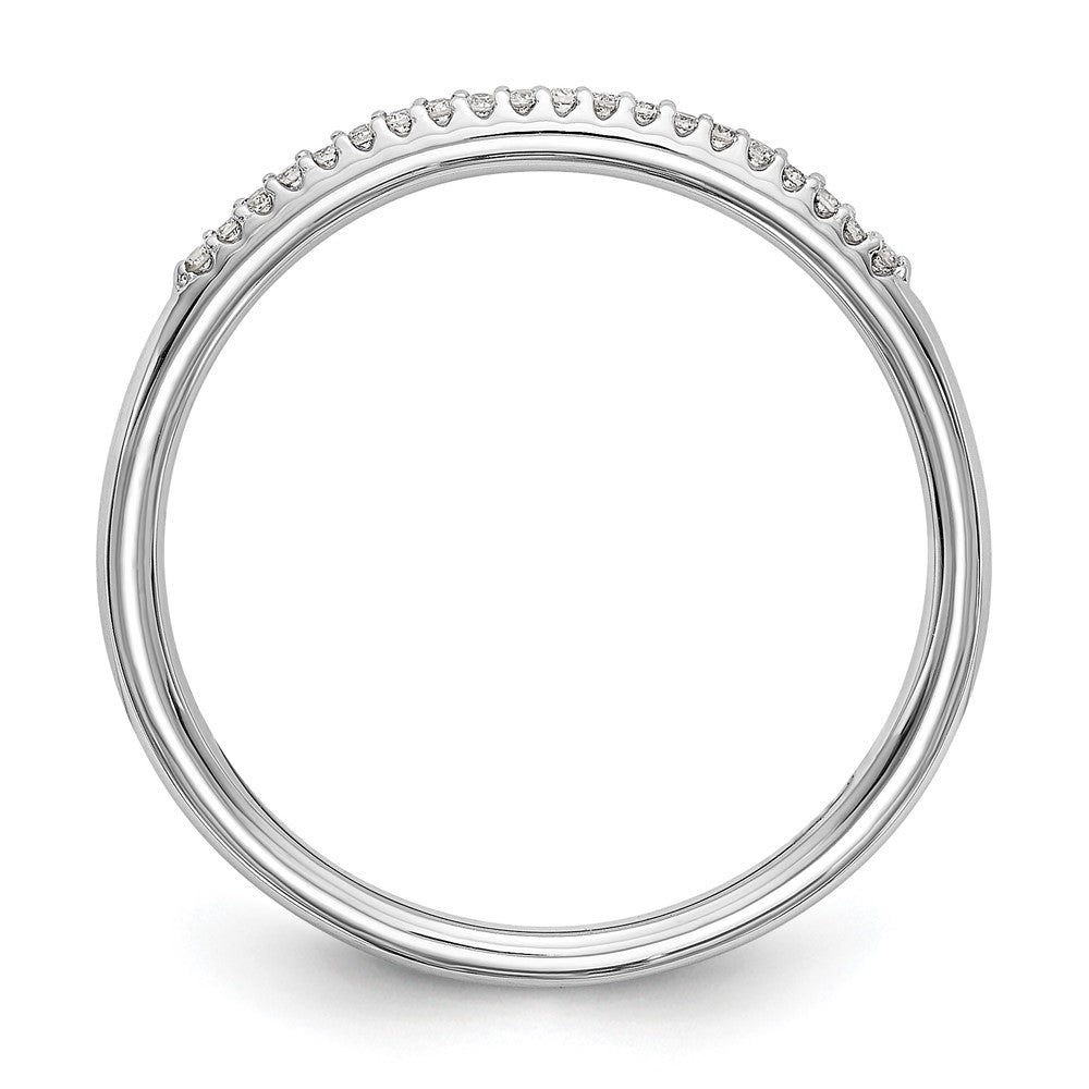 14K White Gold 1/20 carat Complete Diamond Wedding Band